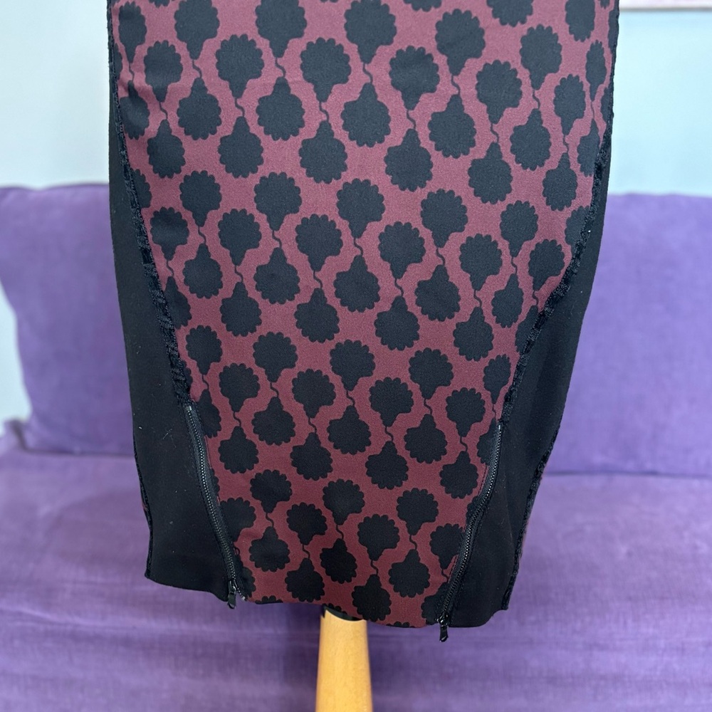 Rachel Roy Women's Dark Red and Black‎ Dress with Zipper Feature Size 8 - Picture 5 of 14